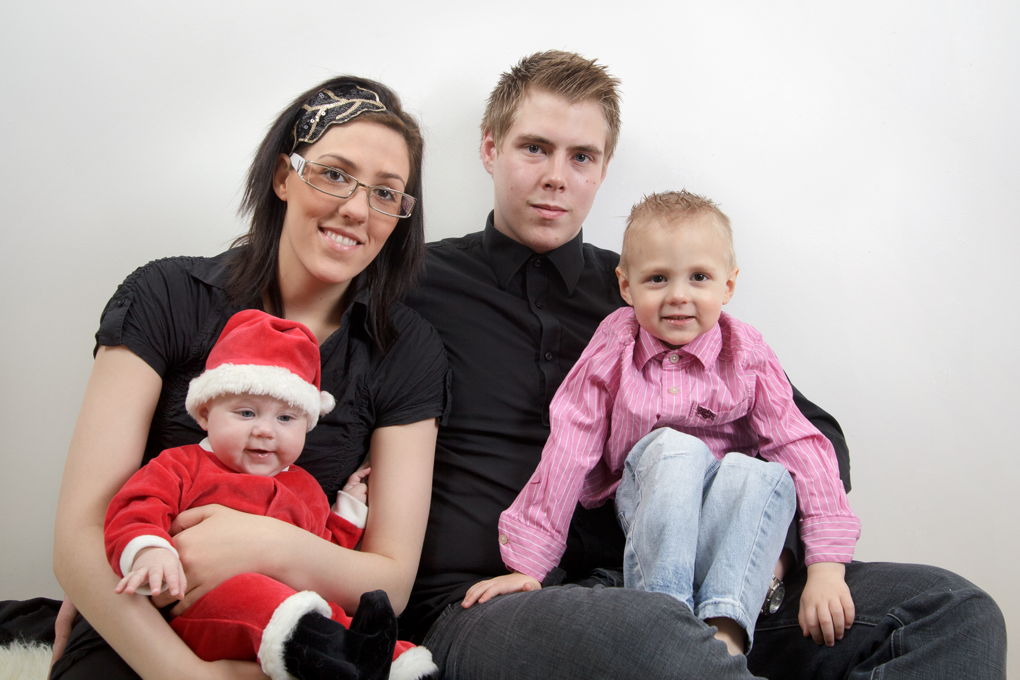 Móna og fjölskylda