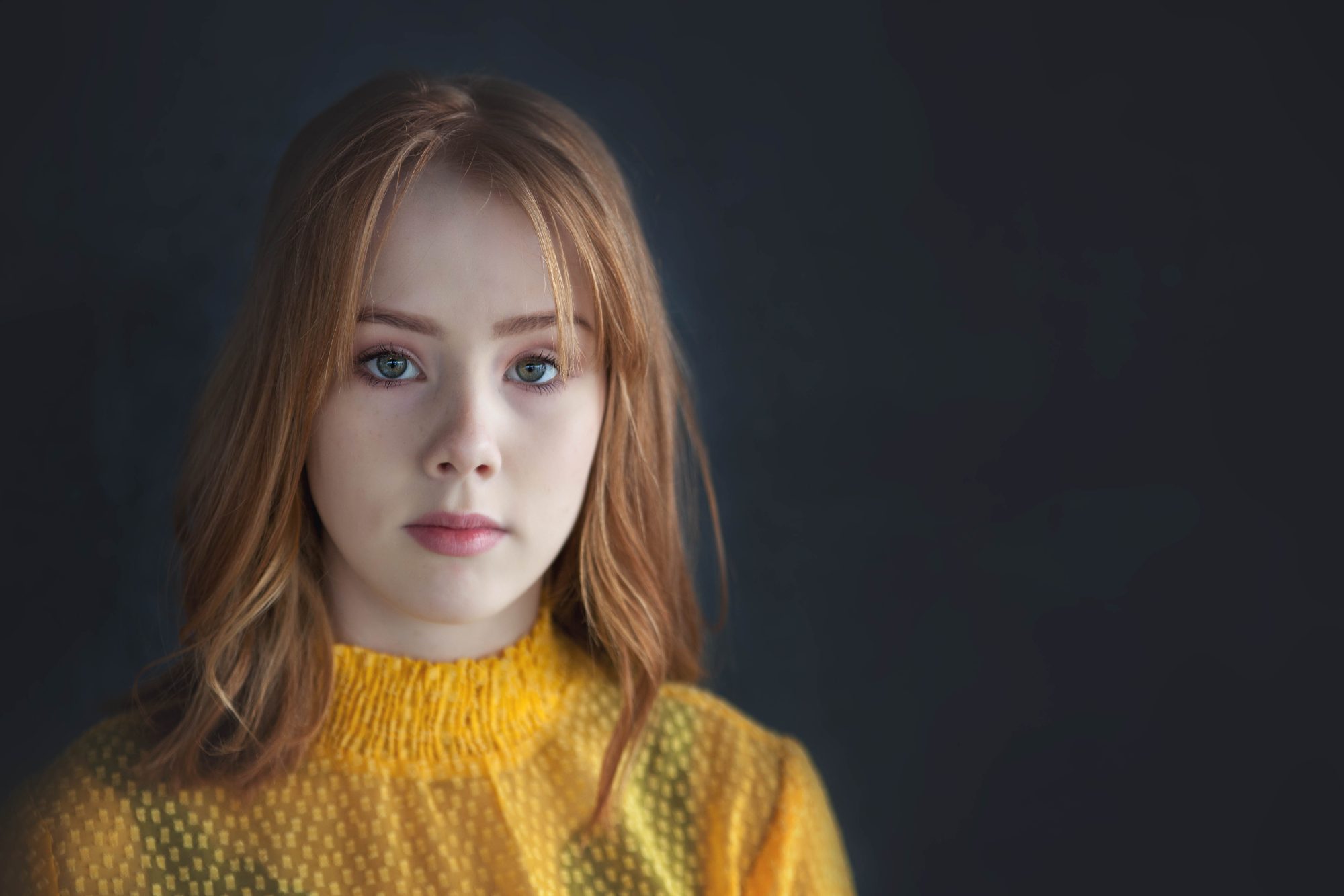 Anna í fermingarmyndatöku